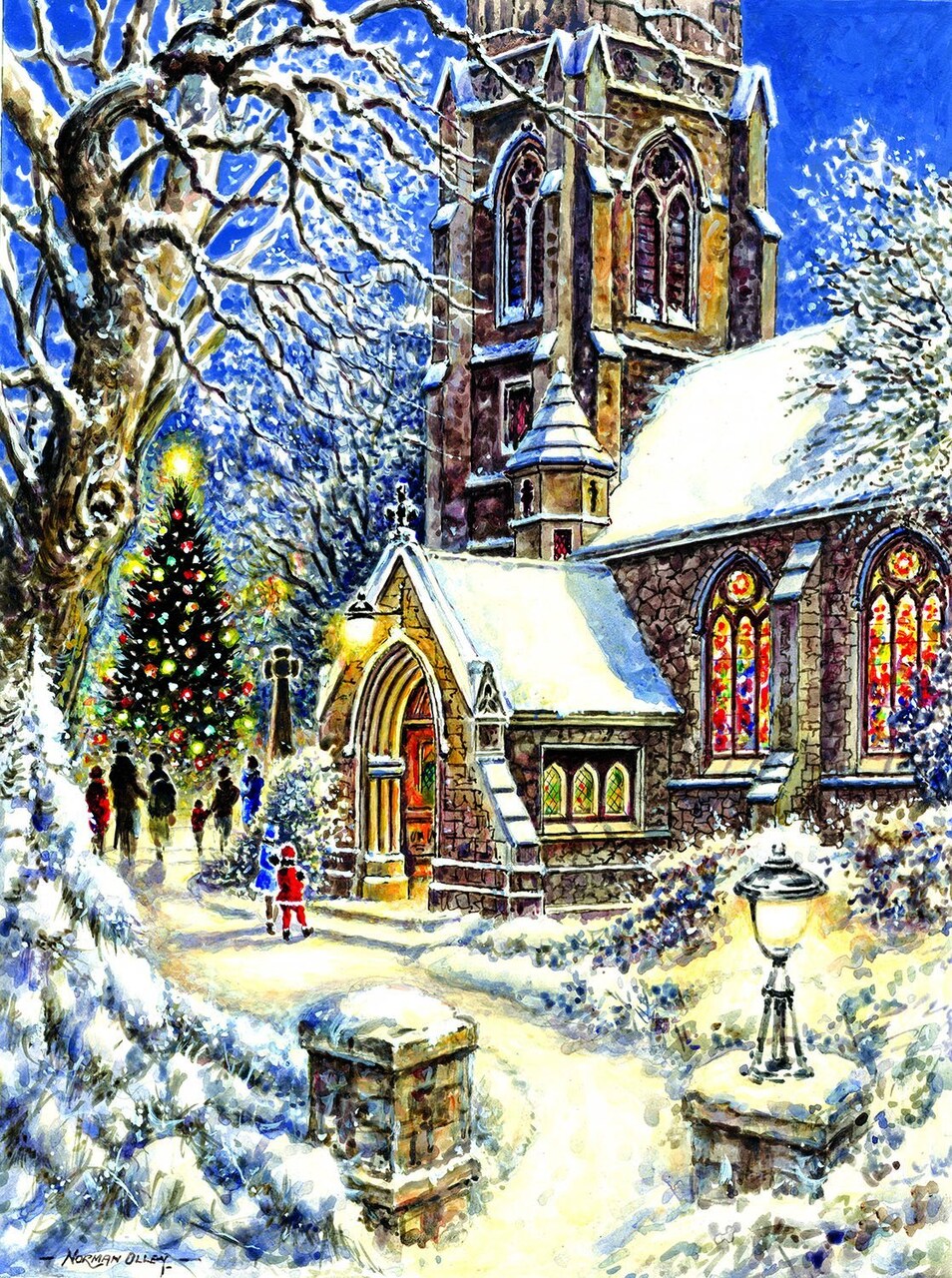 Sunsout Church in the Snow 1000 pc Christmas Jigsaw Puzzle 44131